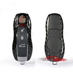 Real Carbon Fiber Remote Smart Key Shell Cover Case Holder Fit for For Porsche
