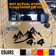 4X4 Off Road Decal Sticker Car Vinyl fit for Jeep Ford Toyota mountain Chevy b