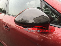 Real Carbon Fiber Mirror Covers Fit Porsche Panamera 2014-2016 LHD Add on Pair