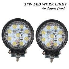 2PCS 4 LED WORK LIGHT BAR 12v 24v Auto Headlights Car Driving Lamp 60W 36W 18W 27W for off Road Truck Rampe 4x4 SUV ATV Tractor
