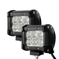2PCS 4 LED WORK LIGHT BAR 12v 24v Auto Headlights Car Driving Lamp 60W 36W 18W 27W for off Road Truck Rampe 4x4 SUV ATV Tractor