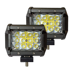 2PCS 4 LED WORK LIGHT BAR 12v 24v Auto Headlights Car Driving Lamp 60W 36W 18W 27W for off Road Truck Rampe 4x4 SUV ATV Tractor