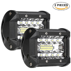 2PCS 4 LED WORK LIGHT BAR 12v 24v Auto Headlights Car Driving Lamp 60W 36W 18W 27W for off Road Truck Rampe 4x4 SUV ATV Tractor