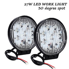 2PCS 4 LED WORK LIGHT BAR 12v 24v Auto Headlights Car Driving Lamp 60W 36W 18W 27W for off Road Truck Rampe 4x4 SUV ATV Tractor
