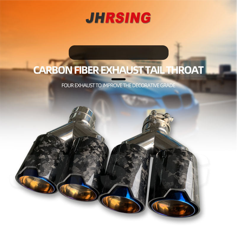 1 pcs Dual Muffler Tips Universal M performance Carbon Fiber Exhaust Tips End Pipes for BMW Series