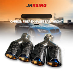 1 pcs Dual Muffler Tips Universal M performance Carbon Fiber Exhaust Tips End Pipes for BMW Series