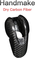 JSWAN Carbon Fiber Gear Shift Head Cover for Macan 718 911 Panamera Cayman Boxster Shift Knob Cover Trim Porsche Interior Accessories (Bright Black)
