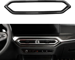 JSWAN Carbon Fiber Air Conditioning Outlet Vent Frame Cover for BMW 2 3 Series G20 G42 330i 330e 325i M240i M3 G80 G87 i4 M50 i3 eDrive 40L (2023) Dashboard AC Ventilation Trim, Front Air Vent Clips