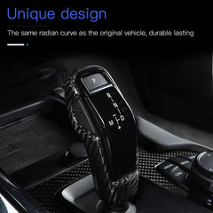 JSWAN Carbon Fiber Gear Shifter Knob Cover for GR Supra A90 2019-2023 Shift Head Shifter Trim Panel Sticker Car Interior Accessories