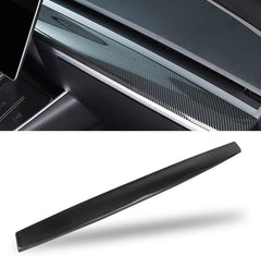 HANSSHOW Compatible Tesla Model 3/Y Real Carbon Fiber Front Door Trim Panel Caps, Matte and Gloss Black, 3K Toray Dry Carbon Fiber for Tesla Model 3/Y (2018-2023 Gloss Carbon Fiber)