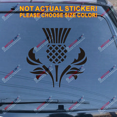 Thistle Scottish Flower Decal Sticker Scotland Car Vinyl pick size color a