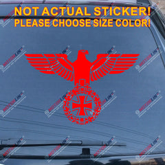 German Army Deutschland Iron Cross Eagle German Army Car Decal Sticker