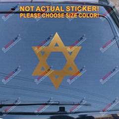 Jew Jewish Star Of David Magen Israel Car Decal Sticker