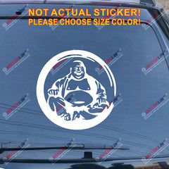 Buddha Lotus Buddhism Decal Sticker Hindu Hinduism Car Vinyl pick size color