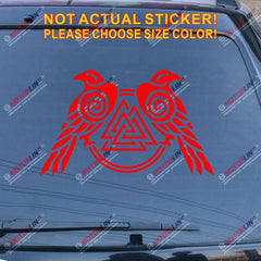 Huginn And Muninn Twin Ravens Valknut Decal Sticker Car Vinyl Norse Odin c