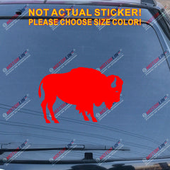Buffalo Symbol Decal Sticker Car Vinyl pick size color no bkgrd