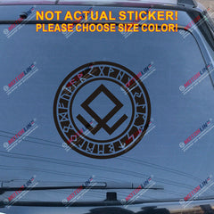 Odal Rune Viking Odin Norse Decal Sticker Car Vinyl pick size color circle