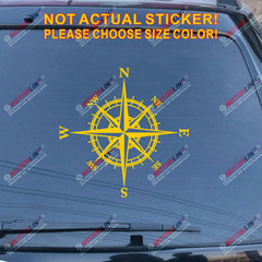 4X4 compass Off Road Decal Sticker Car Vinyl fit for Jeep Ford Chevy Toyota c