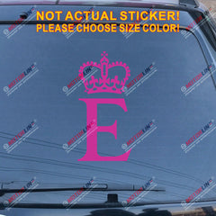 Personal Flag of Queen Elizabeth 2 Car Decal Bumper Sticker
