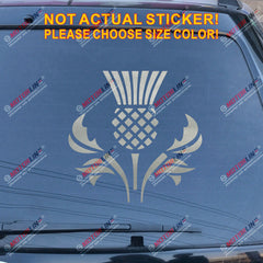 Thistle Scottish Flower Decal Sticker Scotland Car Vinyl pick size color a