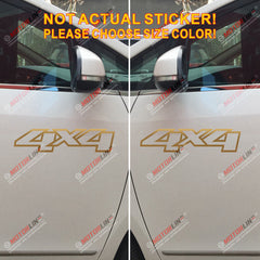 (2) 4X4 Off Road Sport Decal Sticker Car Vinyl pick size color die cut no bkgrd