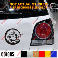 Buddha Lotus Buddhism Decal Sticker Hindu Hinduism Car Vinyl pick size color