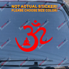 Om Symbol Buddha Decal Sticker Yoga Hindu Hinduism Buddhism Aum Car Vinyl