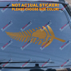New Zealand Kiwi Bird Fern Decal Sticker Car Vinyl pick size color no bkgrd