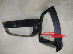 Real Carbon Fiber Mirror Cover Fit For Mercedes-Benz C W204 07-09 LHD Tape on