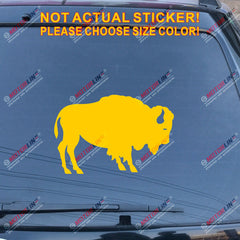 Buffalo Symbol Decal Sticker Car Vinyl pick size color no bkgrd