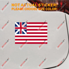 Grand Union Flag Decal Sticker US American Vinyl 4'' 6'' 10'' reflective glossy