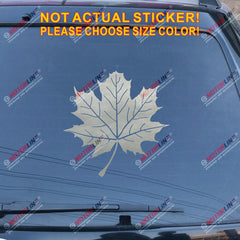 Maple Leaf Decal Sticker Canada Canadian Car Vinyl pick size color no bkgrd c