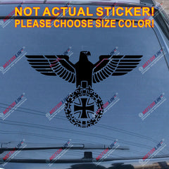 German Army Deutschland Iron Cross Eagle German Army Car Decal Sticker