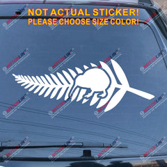 New Zealand Kiwi Bird Fern Decal Sticker Car Vinyl pick size color no bkgrd