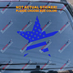 Flag of American Star USA Stars Car Decal Sticker