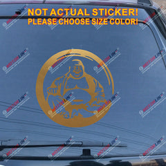 Buddha Lotus Buddhism Decal Sticker Hindu Hinduism Car Vinyl pick size color