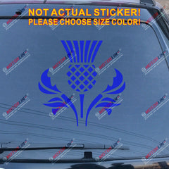 Thistle Scottish Flower Decal Sticker Scotland Car Vinyl pick size color a
