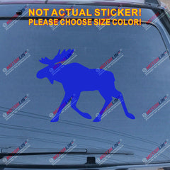 MOOSE Elk Sweden Decal Sticker Car Vinyl pick size color no bkgrd