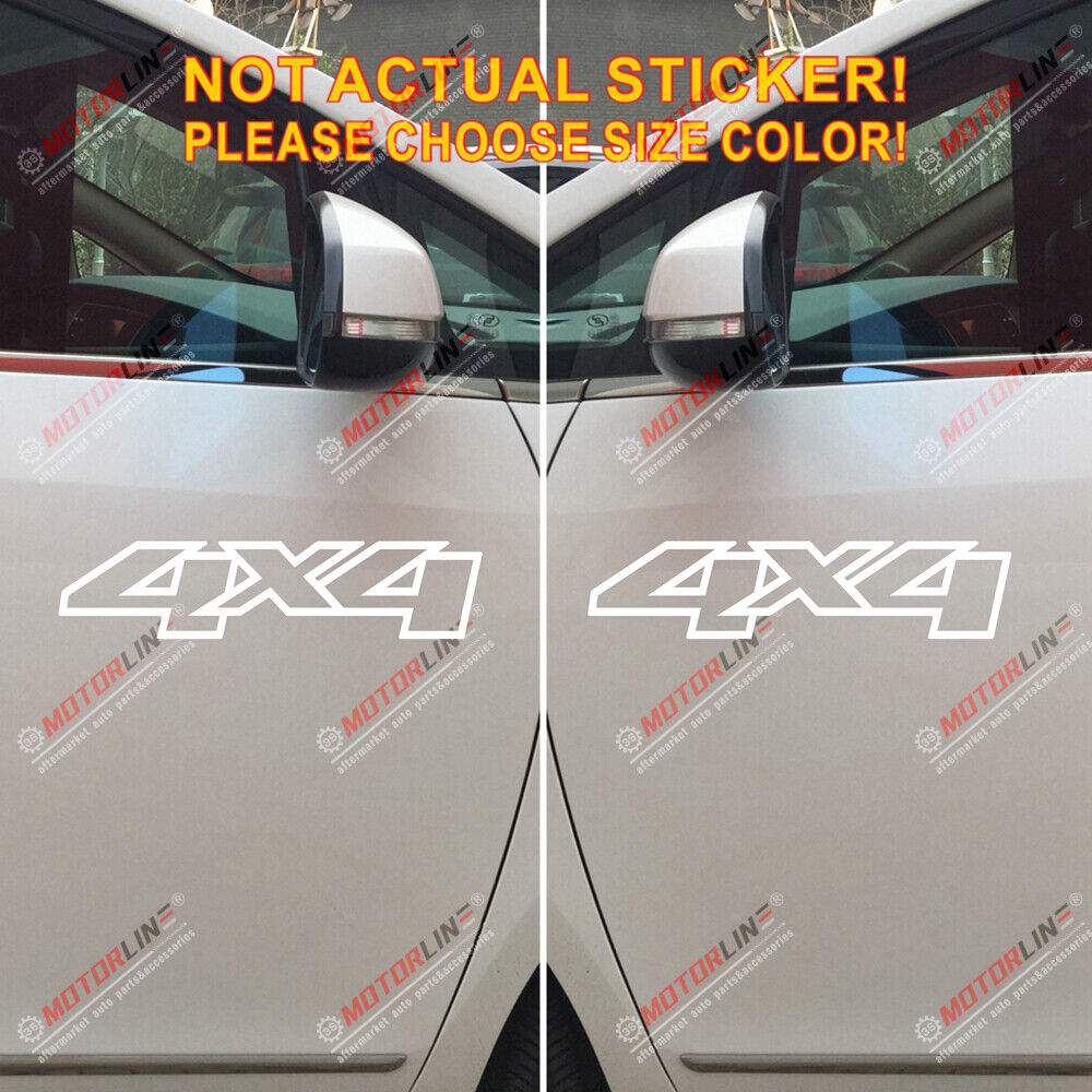 (2) 4X4 Off Road Sport Decal Sticker Car Vinyl pick size color die cut no bkgrd