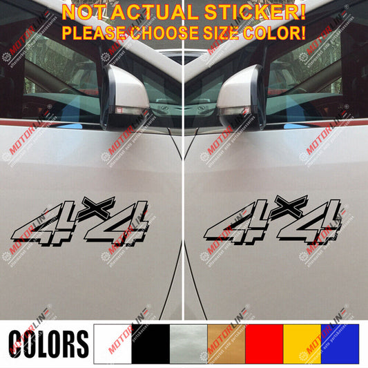 (2) 4X4 Off Road Sport Decal Sticker Car Vinyl pick size color die cut 3D style