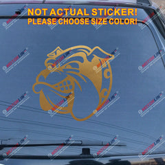 British Bulldog Head English Decal Sticker Car Vinyl pick size color no bkgrd c