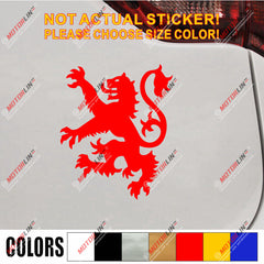 Scottish Lion Rampant Scotland Decal Sticker Car Vinyl pick size color d