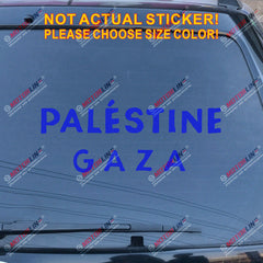 Free Palestine Gaza Decal Sticker Car Vinyl no bkgrd pick size color