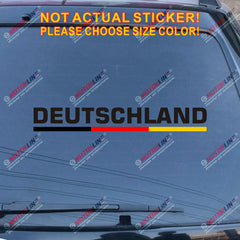 Deutschland Germany German Decal Sticker Car Vinyl Stripes Flag color pick size