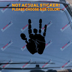 Jerry Garcia Hand Decal Sticker Car Vinyl pick size color no bkgrd die cut