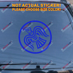 Odin Raven Decal Sticker Viking Norse Nord Norway Norwegian Car Vinyl round