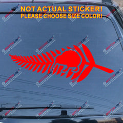 New Zealand Kiwi Bird Fern Decal Sticker Car Vinyl pick size color no bkgrd