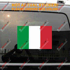 Italy Italia Italian Flag Decal Sticker Vinyl reflective glossy pick size