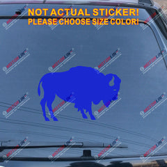 Buffalo Symbol Decal Sticker Car Vinyl pick size color no bkgrd