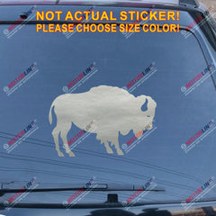 Buffalo Symbol Decal Sticker Car Vinyl pick size color no bkgrd